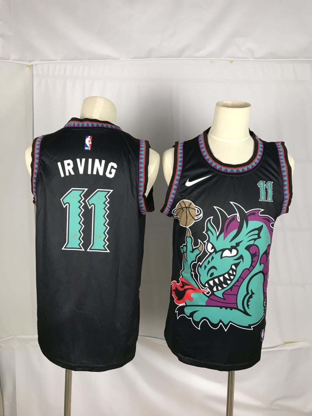 Men Brooklyn Nets #11 Irving Black dragon Nike 2021 Nike NBA Jersey->los angeles lakers->NBA Jersey